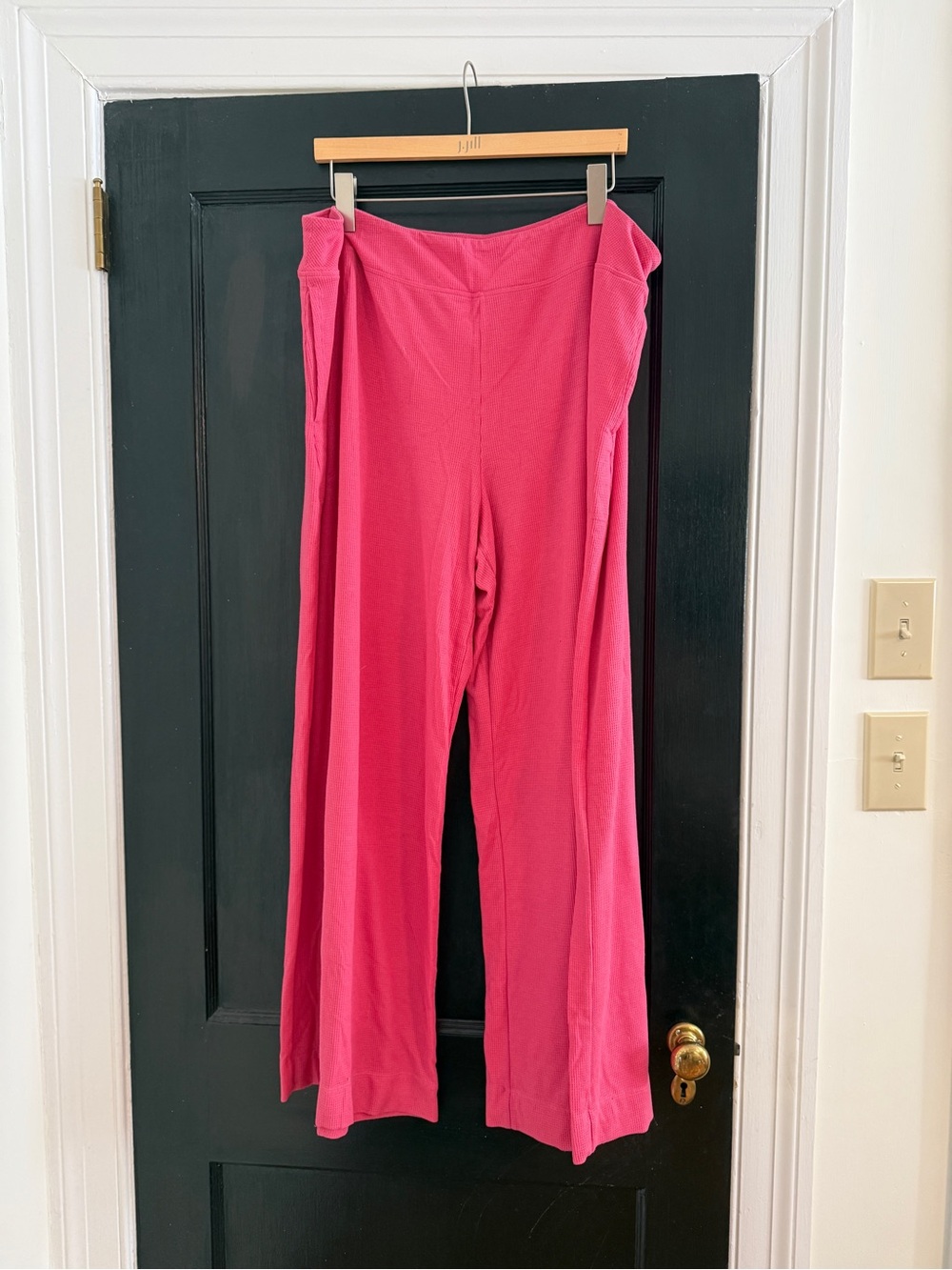 Athleta Pink Waffle Knit Casual Pants